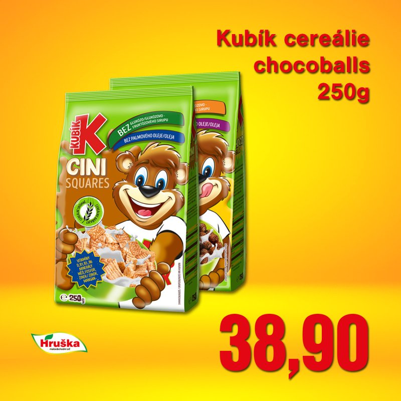 Kubík cereálie chocoballs 250g