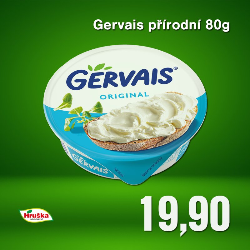 Gervais přírodní 80g