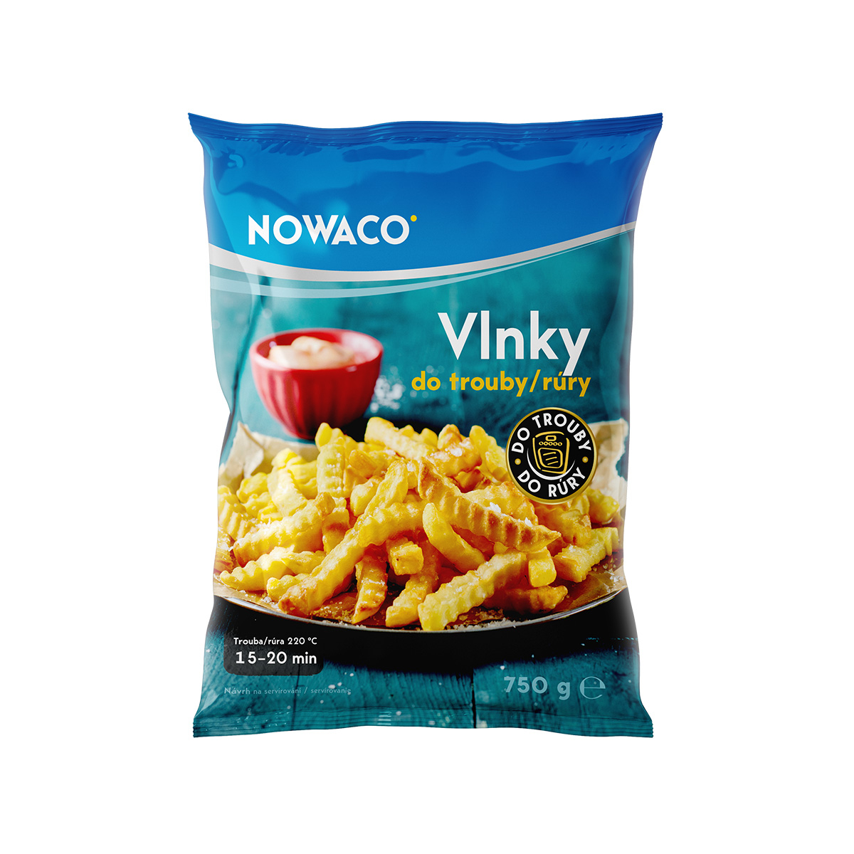 Vlnky do trouby Nowaco 750g